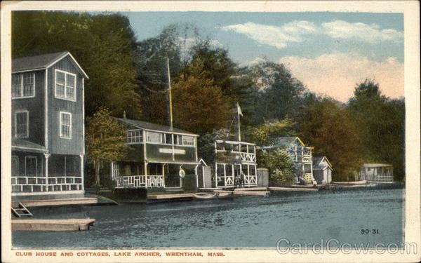 Club House and Cottages at Lake Archer Wrentham Massachusetts