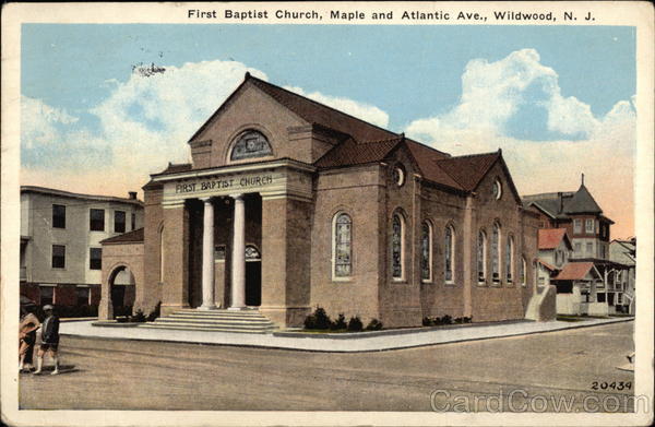 First Baptist Church, Maple & Atlantic Avenue Wildwood New Jersey