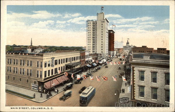 Birds Eye View of Main Street Columbia South Carolina