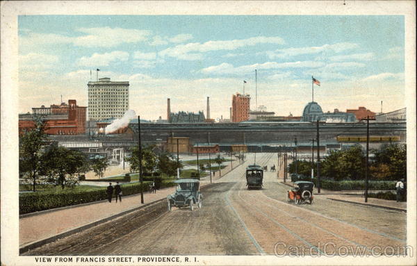 View from Francis Street Providence Rhode Island