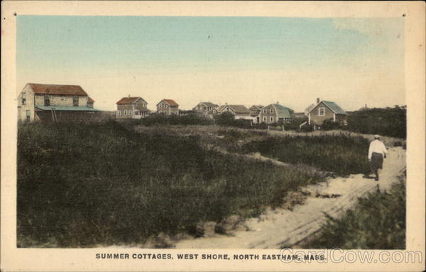 Scenic View of Summer Cottages, West Shore North Eastham Massachusetts