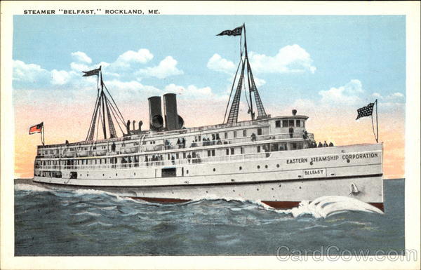Steamer Belfast Rockland Maine
