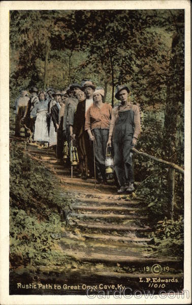 Rustic Path to Great Onyx Cave Kentucky