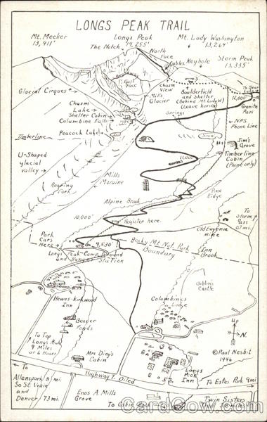 Longs Peak Trail Maps