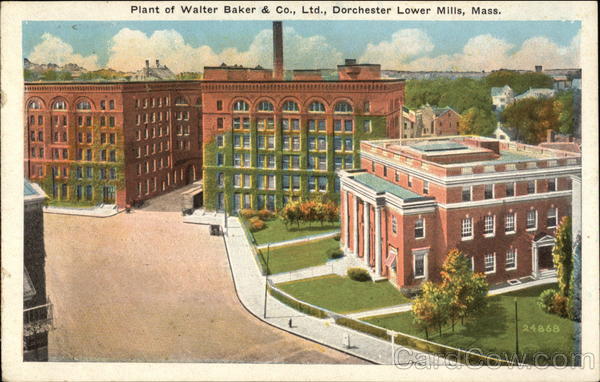 Plant of Walter Baker & Co., Ltd Dorchester Lower Mills Massachusetts