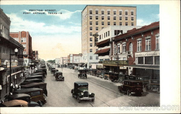 View of Proctor Street Port Arthur Texas