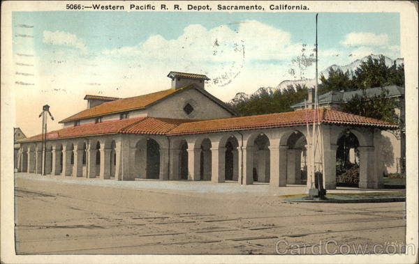 Western Pacific Railroad Depot Sacramento California