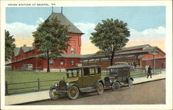 Street View of Union Station Bristol, VA Postcard Postcard