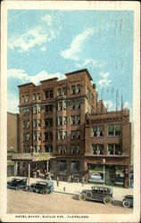 Street View of the Hotel Savoy on Euclid Avenue Postcard
