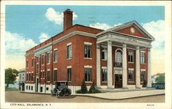 City Hall Salamanca, NY Postcard Postcard