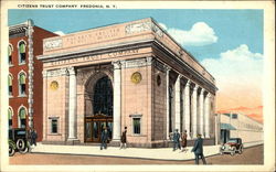 Street View of Citizens Trust Company Postcard