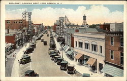 Bird's Eye View of Broadway, looking West Postcard