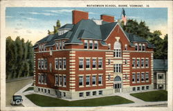 Mathewson School and Grounds Postcard