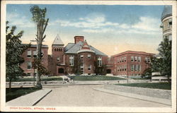 High School Athol, MA Postcard Postcard