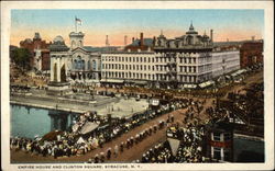 Empire House and Clinton Square Postcard