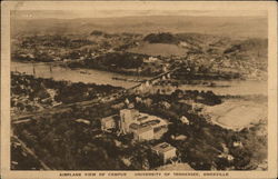 Airplane View of Campus at the University of Tennessee Knoxville, TN Postcard Postcard