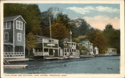 Club House and Cottages at Lake Archer Postcard