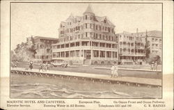 Majestic Hotel and Cafeteria Postcard