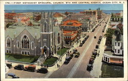 First Methodist Episcopal Church at 8th and Central Avenue Ocean City, NJ Postcard Postcard