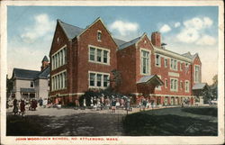 John Woodcock School North Attleboro, MA Postcard Postcard