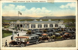 Foreign Club and Parking Lot Postcard