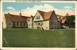 Bancroft School and Grounds Worcester, MA Postcard Postcard
