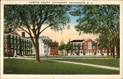 Campus, Brown University Postcard
