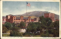 Bird's Eye View of San Jacinto Plaza Postcard