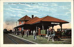 Frisco Passenger Station Lawton, OK Postcard Postcard