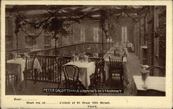 Peter Galotti and A. Vannini's Restaurant Postcard