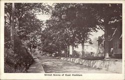 Street Scene of East Haddam Postcard