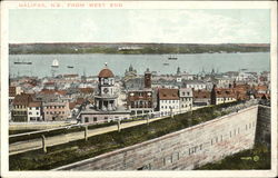 View from West End Postcard