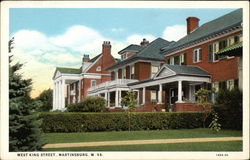 Residential View of West King Street Postcard