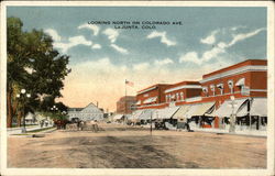 Looking North on Colorado Avenue Postcard