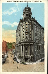 Wabash Terminal and Ferry Street Postcard