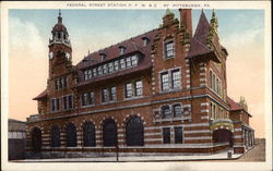 Federal Street Station PFW & C Postcard