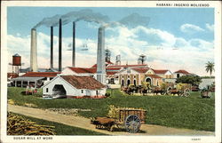 Sugar Mill at Work Postcard