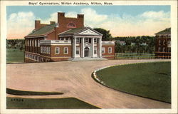 Boys' Gymnasium at Milton Academy Postcard