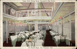 Upper Deck Dining Room, Bernstein's Fish Grotto, 123 Powell St Postcard