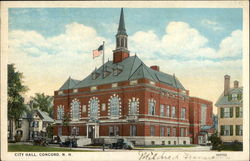 Street View of City Hall Concord, NH Postcard Postcard