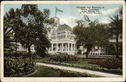 Royal Poinciana - Colonade and Entrance Postcard