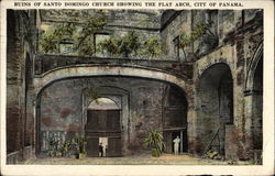 Ruins of Santo Domingo Church showing the Flat Arch Panama City, Panama Postcard Postcard