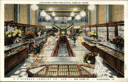 CA Schnack Jewelry Co. Ltd., 924 Third St Alexandria, LA Postcard Postcard