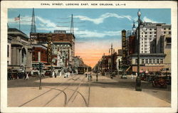 View of Canal Street, Looking East Postcard
