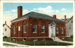 Public Library South Paris, ME Postcard Postcard