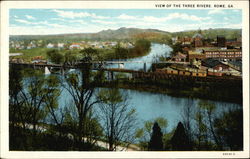 View of the Three Rivers Postcard