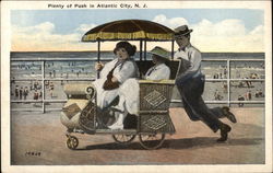 Plenty of Push in Atlantic City New Jersey Postcard Postcard