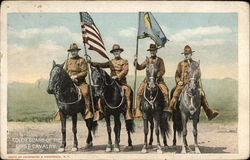 Color Guard of the First Cavalry Postcard