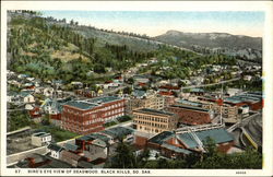 Bird's Eye View of Deadwood South Dakota Postcard Postcard