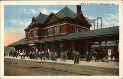 Erie Railroad Station Meadville, PA Postcard Postcard